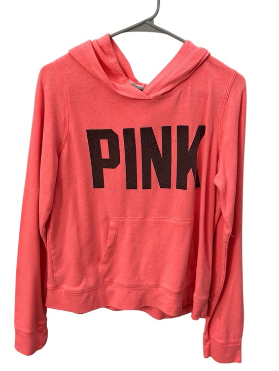 PINK Victoria's Secret Tops - PINK Victoria’s Secret Hot Pink Cropped Hoodie Size Large
